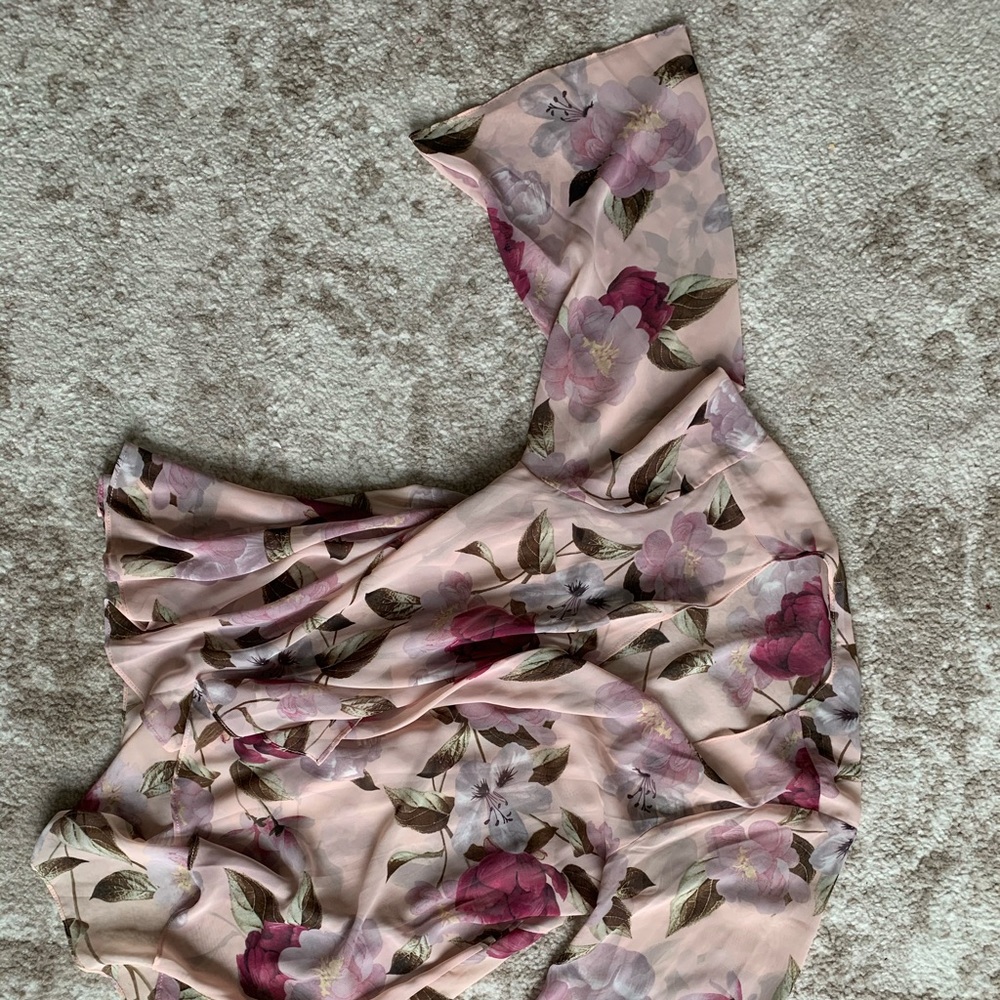 Sheer floral kimono